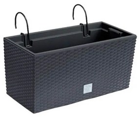 Ζαρντινιέρα Κρεμαστή (39.5x18.5x19.5) Marhome Rato 3 Σε 1 Ανθρακί 09-DRC400W-S433