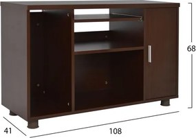 ΝΤΟΥΛΑΠΙ ΓΡΑΦΕΙΟΥ VANCE ΕΠΑΓΓΕΛΜΑΤΙΚΟ WENGE HM2051.12 108Χ41Χ68Υ εκ.