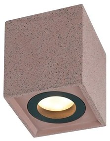Φωτιστικό Οροφής - Σποτ MK131S10R 1ΧGU10 8,5X8,5XH10 Red Aca Decor Cement