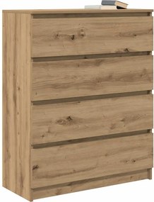 vidaXL Sideboard Artisan Oak 80x35x99 cm Κατασκευασμένο ξύλο