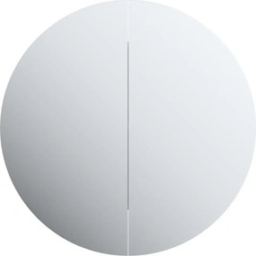 vidaXL Ντουλάπι Μπάνιου με Στρογγυλό Καθρέφτη&amp;LED Δρυς 40x40x17,5 εκ.