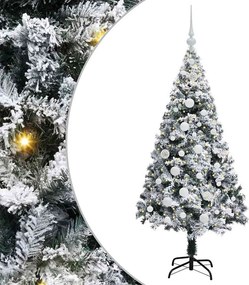 vidaXL Τεχνητό Χριστουγεννιάτικο Δέντρο με 150 LED Λευκό 150 cm