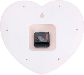Ρολόι Τοίχου (27x6x30) Karlsson Heart Candy Soft Pink