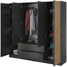 Ντουλάπα Nolan Τετράφυλλη-Grafitis