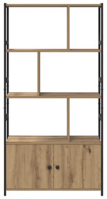 vidaXL Ράφι Βιβλίων artisan δρυς 80 x 30 x 155.5 εκ Επεξεργασμένο ξύλο