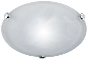 Φωτιστικό Οροφής - Πλαφονιέρα Adrian 6105011-01 1xE27 40W Φ30cm 9cm Nickel Mat Trio Lighting Metal