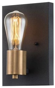 Απλίκα Φωτιστικό Τοίχου E27 60W IP20 Μαύρο Silas QN-SILAS1-DZ Elstead QN-SILAS1-DZ Μαύρο