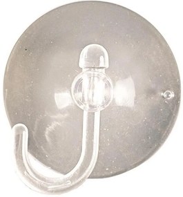 Eurolamp Διάφανα Βεντουζάκια Φ4.5cm Με Γαντζάκι Από PVC Σετ 10Τμχ. 600-11411