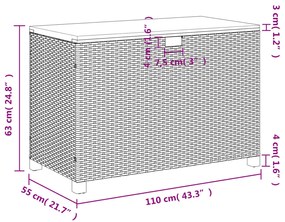 ΚΟΥΤΙ ΑΠΟΘ. ΚΗΠΟΥ ΓΚΡΙ 110X55X63 ΕΚ. ΣΥΝΘ. ΡΑΤΑΝ/ΜΑΣΙΦ ΑΚΑΚΙΑ 366286