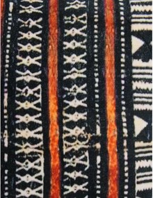 Μαξιλάρι ArteLibre Tribal Μαύρο Βελούδο 45x45cm
