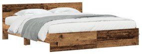 vidaXL Κρεβάτι με Κεφαλάρι - Παλιό Ξύλο - 180 x 200 εκ. - Ανθεκτικό Ξύλο