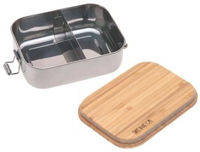 Laessig Φαγητοδοχείο inox με καπάκι bamboo Adventure