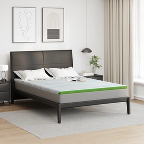 vidaXL Στρώματα Άλλο Λευκό και Πράσινο 140 x 200 cm