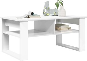 vidaXL Τραπεζάκι σαλονιού Λευκό 96 x 54 x 44 εκ Επεξεργασμένο ξύλο