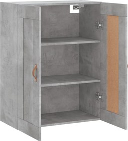 vidaXL Ντουλάπι Επιτοίχιο Γκρι Σκυροδεμ. 69,5x34x90 εκ. Επεξεργ. Ξύλο