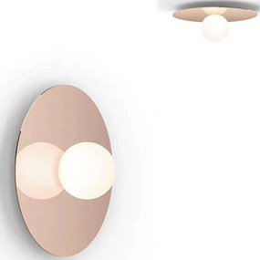 Φωτιστικό Τοίχου - Οροφής Bola Disc 12/4 10613 15,7x30,5cm Dim Led 390lm 6W Rose Gold Pablo Designs