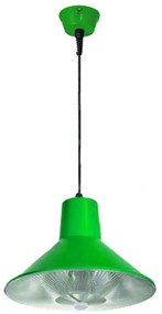 Φωτιστικό Οροφής Καμπάνα G027DL Φ310 Ε27 MAX 36W Green Aca Metal, Glass