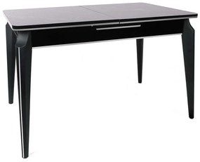 Τραπέζι Επεκτεινόμενο Star 974NMB1736 120/148,5x79x75cm Marble Effect Black-Silver Μοριοσανίδα, Μέταλλο
