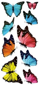 Διακοσμητικά αυτοκόλλητα τζαμιού Butterflies S