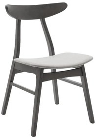 Tραπεζαρία Benson - Orlean pakoworld σετ 5τμχ rustic grey - ύφασμα γκρι 80x80x75εκ (1 τεμάχια)