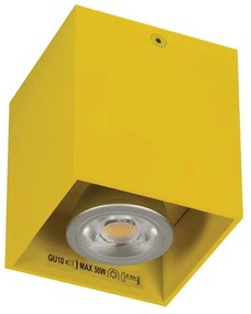 Φωτιστικό Οροφής - Σποτ Yellow82x82x95 VK/03001/Y VKLed Αλουμίνιο