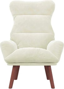 vidaXL Πολυθρόνα Κρεμ 69 x 74 x 93 εκ. Βελούδο