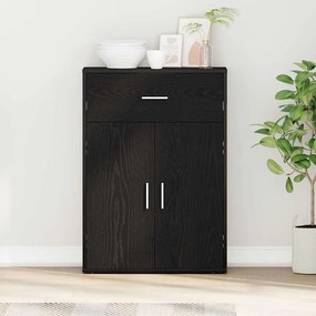 vidaXL Πλαϊνό γραφείο Μαύρη Οξυά 60 x 30 x 84 εκ Επεξεργασμένο ξύλο
