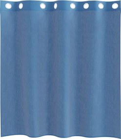 vidaXL Voile κουρτίνες με ροδέλες 2 τεμάχια Μπλε Ρουά