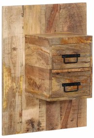 vidaXL Κομοδίνο 60x32x80 cm Στερεό ακατέργαστο ξύλο Μάνγκο
