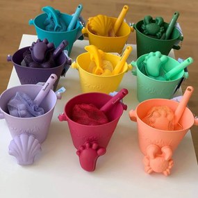 Κουβαδάκι Scrunch από ανακυκλώσιμη σιλικόνη Cherry Red