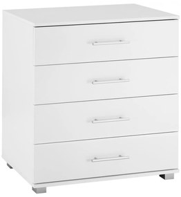 Συρταριέρα Briana με 4 Συρτάρια Λευκή 75x40x83Υ εκ. 75x40x83 εκ.