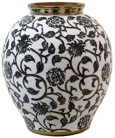 Βάζο 0050-225-004 18x21cm Multi-Black Κεραμικό