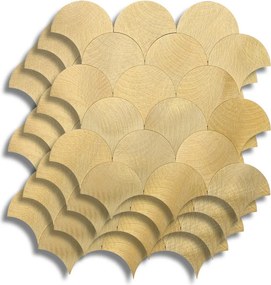 Αυτοκόλλητα Πλακάκια (Σετ 4τμχ) L-C Scale Gold 1770165