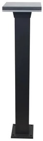 Κολωνάκι Δαπέδου 12W IP65 3000K Αλουμίνιο Μαύρο 145-20631 Eurolamp-145-20631-Μαύρο 145-20631