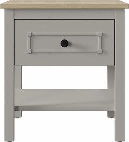 Κομοδίνο Γκρι / Δρυς PECLIBE 48.8x47.8x52.9