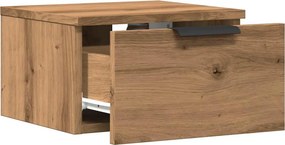 vidaXL Κομοδίνο Επιτοίχιο Αρτισιανή Δρυς 34x30x20 εκ