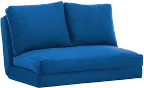 Διθέσιος Καναπές Κρεβάτι Μπλε DIVIR 68x120x62