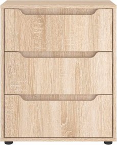 vidaXL Sideboard VISNES Δρυς Sonoma 60x40x73 cm Ξύλο μηχανής