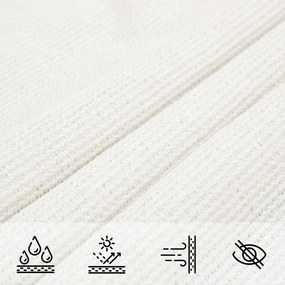 vidaXL Πανί Σκίασης Λευκό 3 x 3 x 4,2 μ. από HDPE 160 γρ/μ²