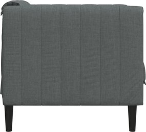 vidaXL Πολυθρόνα Σαλονιού Σκούρο Γκρι Υφασμάτινη