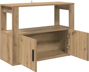 vidaXL Πλαϊνό γραφείο artisan δρυς 80 x 30 x 60 cm Επεξεργασμένο ξύλο