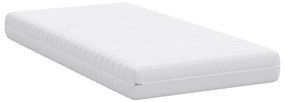 vidaXL Στρώμα με Στρώση Καρύδας Λευκό 90 x 190 cm Τσέπες ελατηρίων