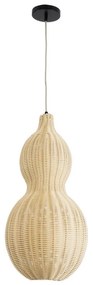 Φωτιστικό Οροφής Κρεμαστό Kingstown 02168 Boho 1xE27 IP20 30x60cm Beige GloboStar