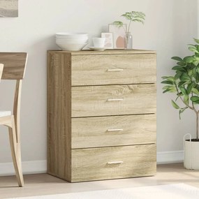 vidaXL Συρταριέρα Sonoma Δρυς 60x39x80 εκ. Επεξεργασμένο Ξύλο