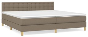 ΚΡΕΒΑΤΙ BOXSPRING ΜΕ ΣΤΡΩΜΑ TAUPE 200X200 ΕΚ. ΥΦΑΣΜΑΤΙΝΟ 3140965