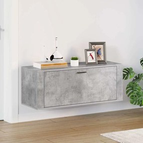 vidaXL Παπουτσοθήκη Γκρι Σκυροδέματος 100x35x38 εκ. Επεξεργασμένο Ξύλο
