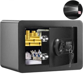 VEVOR Safe, 0.5 Cubic Feet Home Safe, Steel Security Safe with Digital Keypad and 2 Keys, Wall-Mounted Cabinet Safe Protect Cash, Gold, Jewelry, Documents for Home, Hotel, 13.8 x 9.8 x 9.8 inches