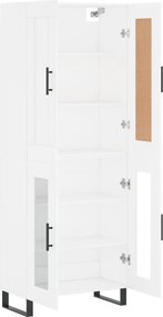 vidaXL Ντουλάπι Λευκό 69,5x34x180 εκ. από Επεξεργασμένο Ξύλο