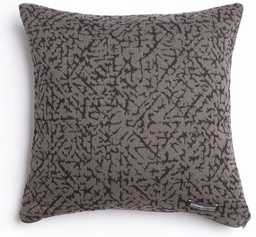 Μαξιλαροθήκη Διακοσμητική Athos Classic Choco-Black Aslanis Home 45X45 Βαμβάκι-Chenille