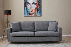 3-Seat Sofa-Bed Eva - Grey Grey